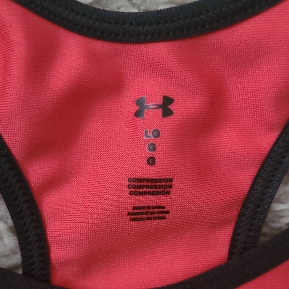 Under Armour Women's Vibrant Red Sports Bra - Picture 3 of 5